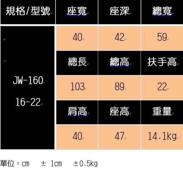 【均佳】J-160 輪椅：圖片 7