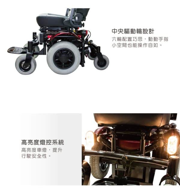 【必翔】888WNLL 電動輪椅：圖片 3