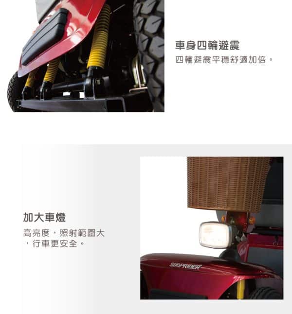 【必翔】TE-9D 電動代步車 (雙人共乘款)：圖片 4