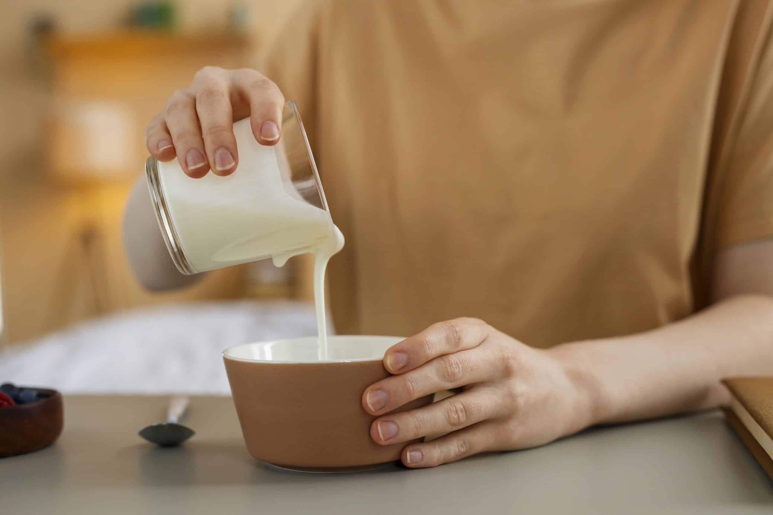 front-view-albino-woman-having-breakfast